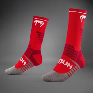Venum Elite Performance Crew Socks - Red/White