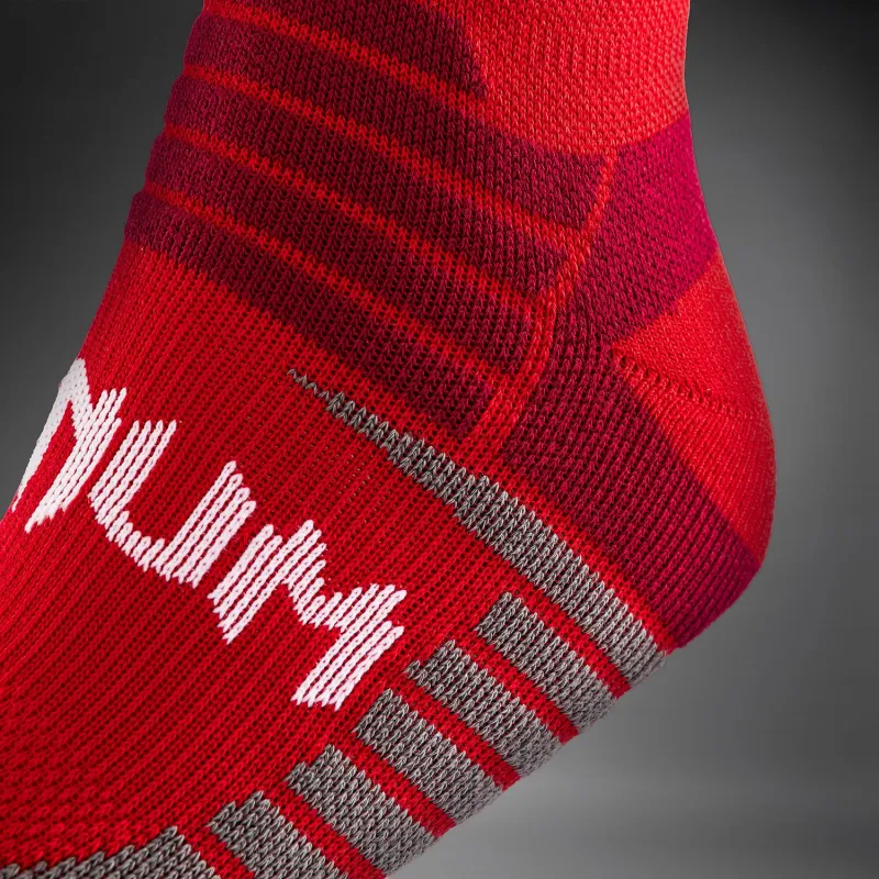 Venum Elite Performance Crew Socks - Red/White - Image 2
