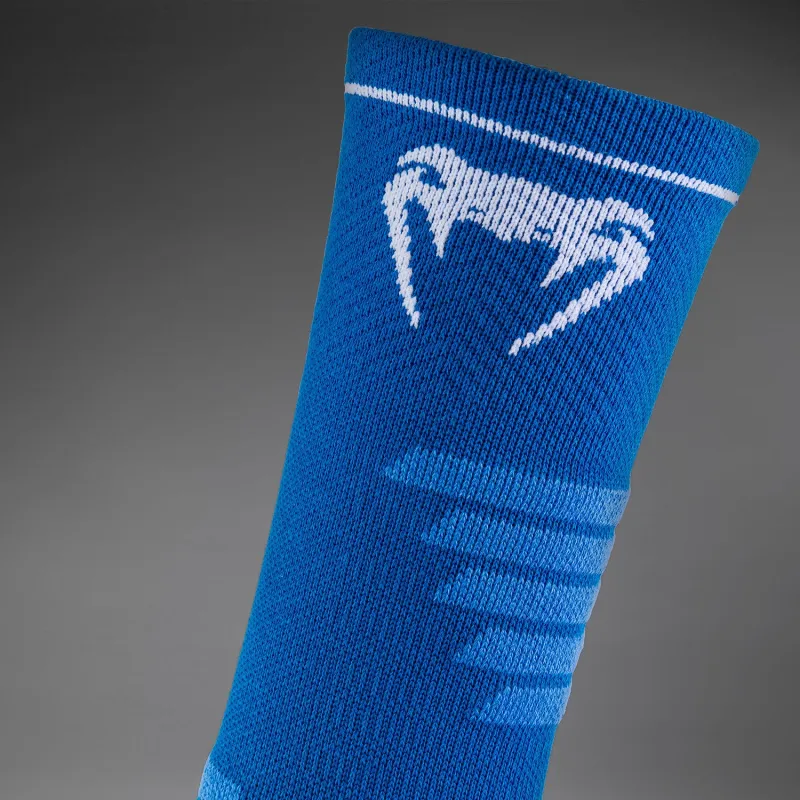Venum Elite Performance Crew Socks - Royal Blue/White - Image 3