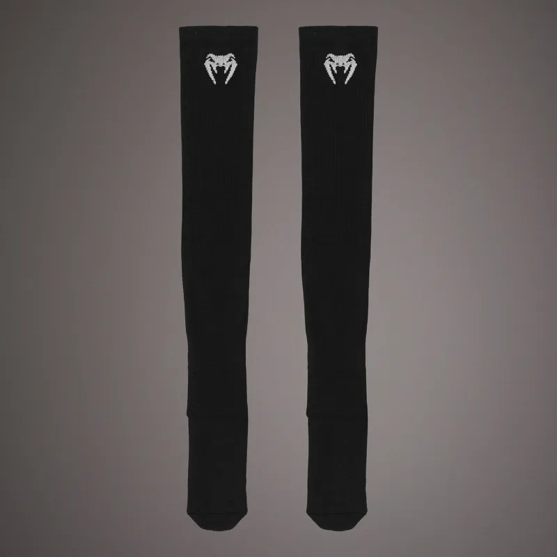 Venum Elite Performance Long Socks - Black/White - Image 2