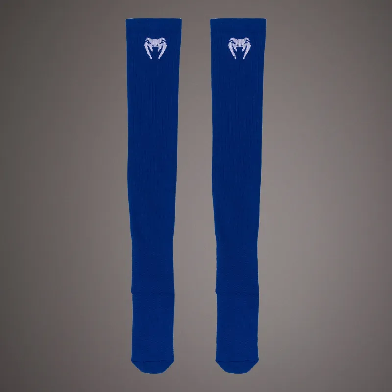 Venum Elite Performance Long Socks - Royal Blue/White - Image 2