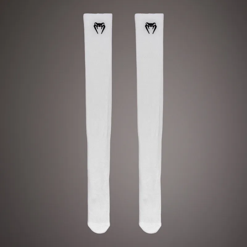 Venum Elite Performance Long Socks - White/Black - Image 3