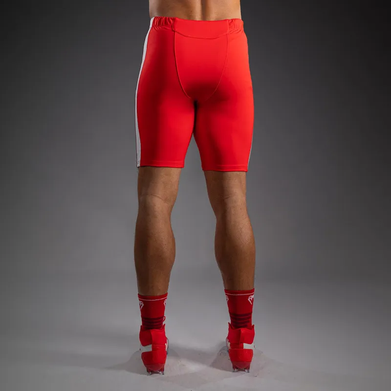 Venum Elite Personalized Football Compression Shorts - Red - Image 4