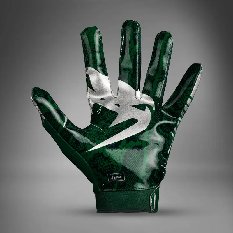 Venum Elite Personalized Football Gloves - Forest Green/Silver - Image 3