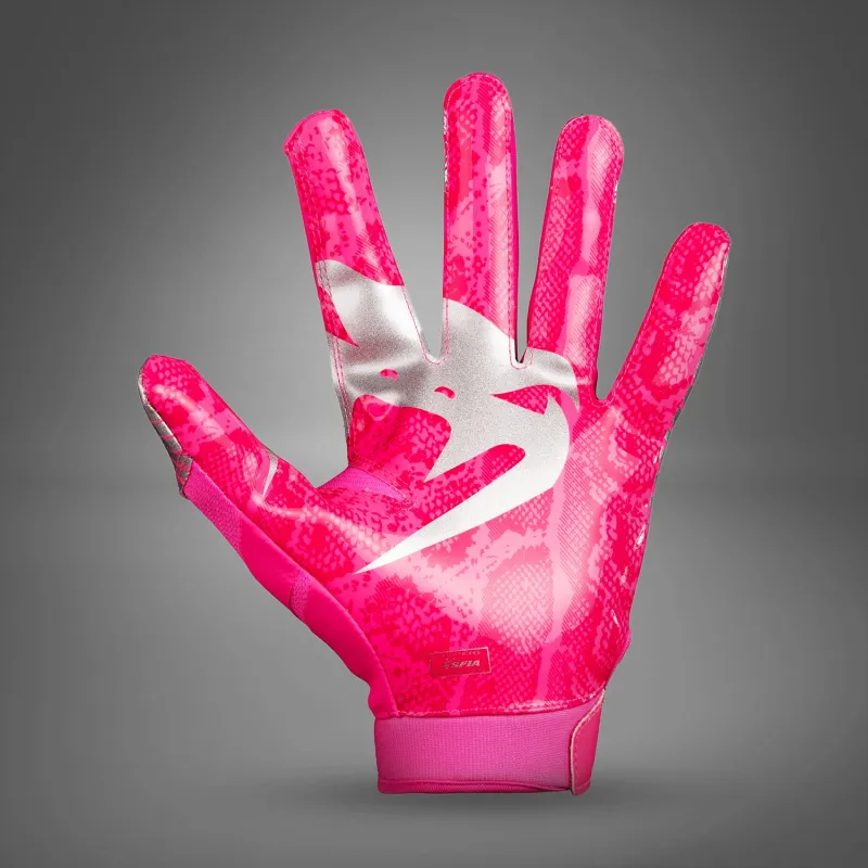 Venum Elite Personalized Football Gloves - Neon Pink/Silver - Image 4