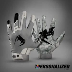 Venum Elite Personalized Football Gloves - Silver/Black