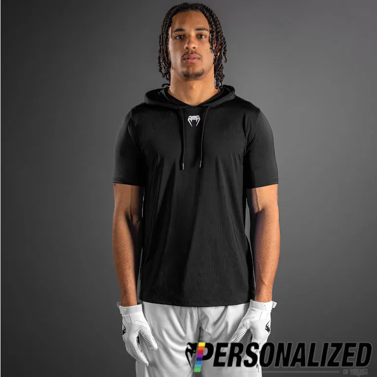 Venum Elite Personalized Short Sleeve Dry-Tech Hoodie - Black