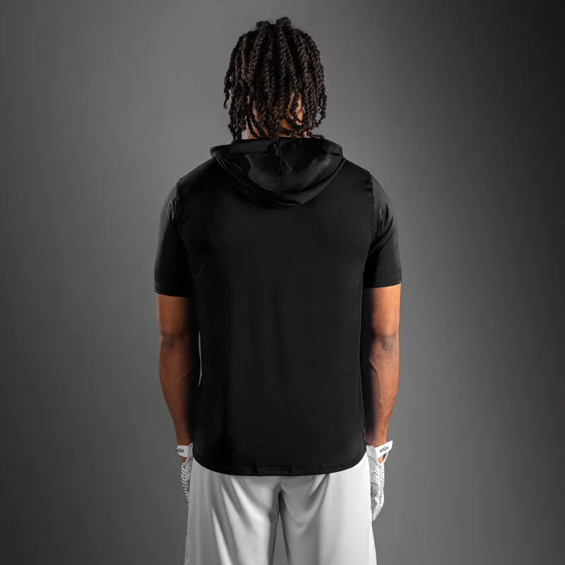 Venum Elite Personalized Short Sleeve Dry-Tech Hoodie - Black - Image 5