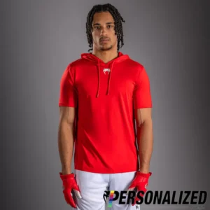 Venum Elite Personalized Short Sleeve Dry-Tech Hoodie - Red