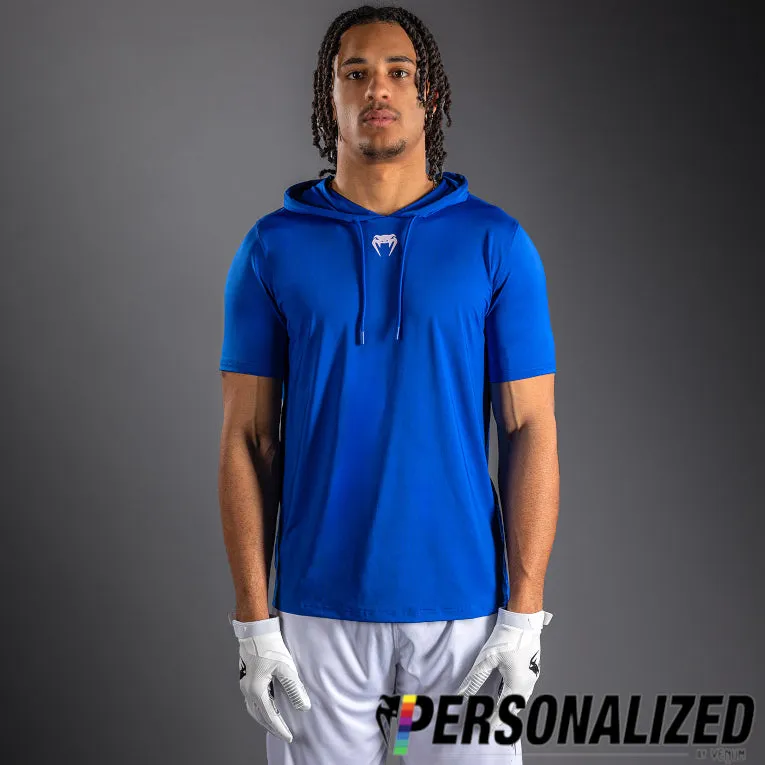 Venum Elite Personalized Short Sleeve Dry-Tech Hoodie - Royal Blue