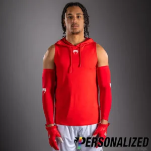 Venum Elite Personalized Sleeveless Dry-Tech Hoodie - Red