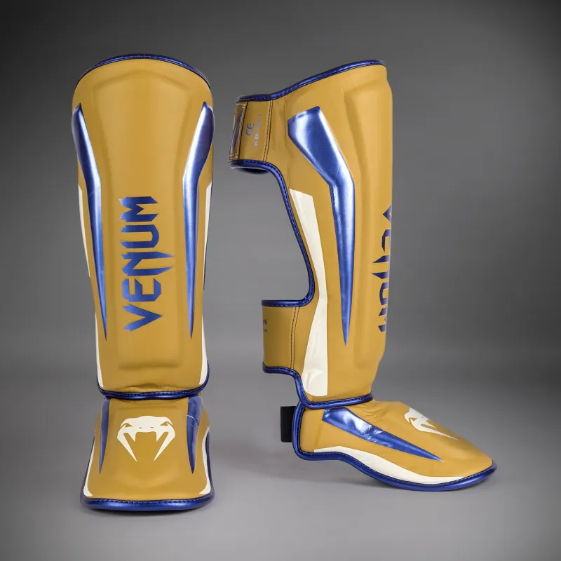 Venum Elite Shin Guards - Camel - Special Edition - Image 2
