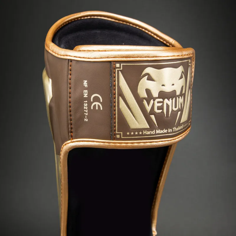 Venum Elite Shin Guards - Dark Brown - Image 5