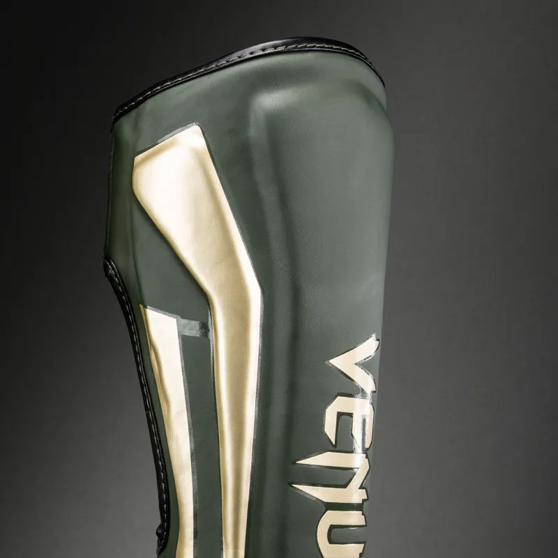 Venum Elite Shin Guards - Khaki - Image 3