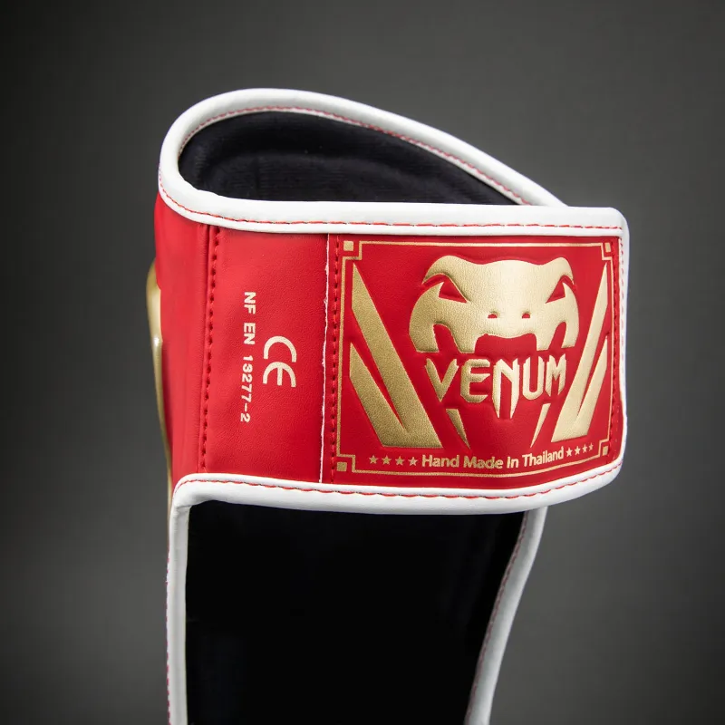 Venum Elite Shin Guards - Red - Image 4