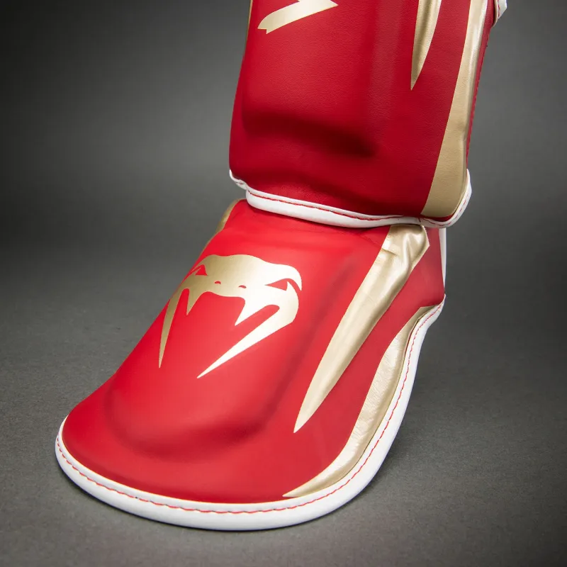 Venum Elite Shin Guards - Red - Image 5