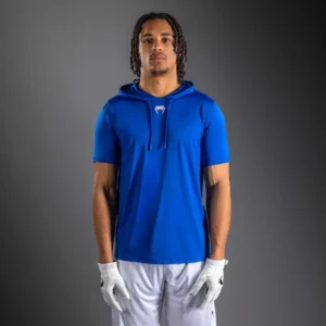 Venum Elite Short Sleeve Dry-Tech Hoodie - Royal Blue