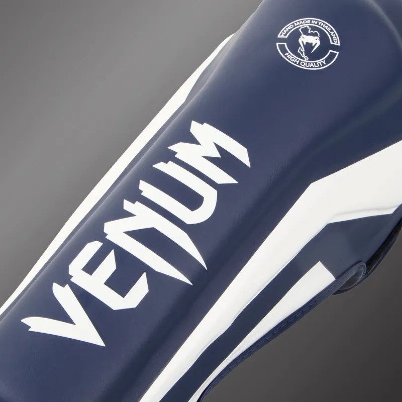 Venum Elite Standup Shin guards - White/Navy Blue - Image 2