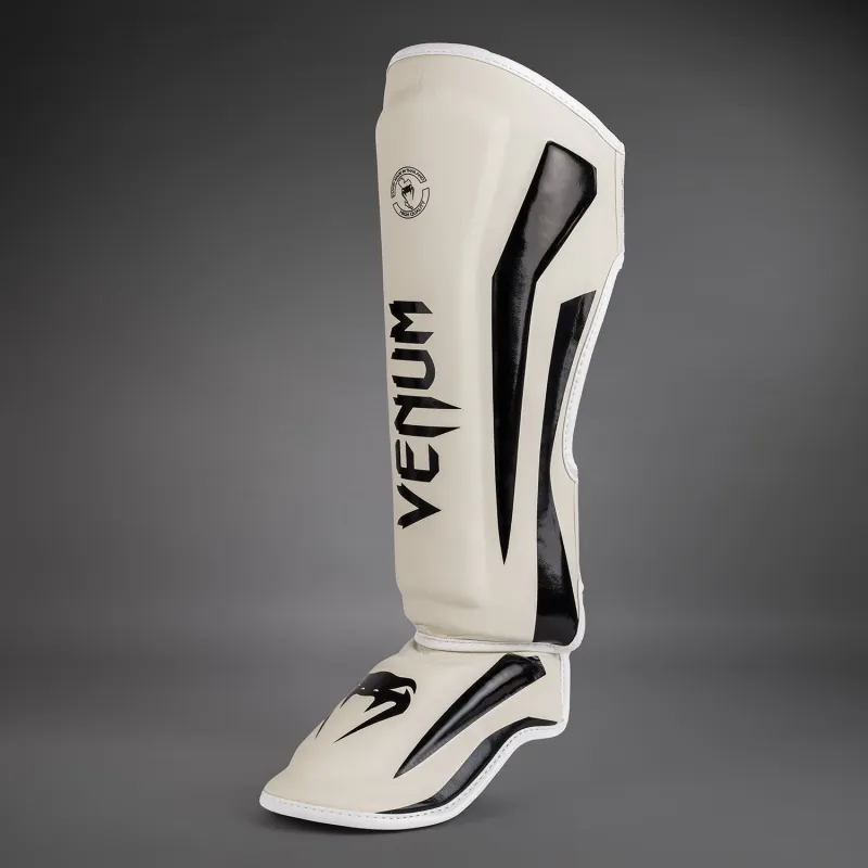 Venum Elite Standup Shinguards - White/Black - Image 3