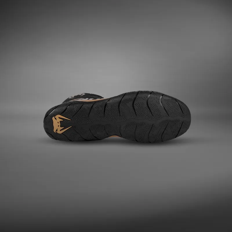 Venum Elite Wrestling Shoes - Black/Bronze - Image 5