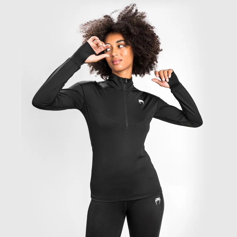 Venum Essential Women's Base Layer Top - Black - Image 2