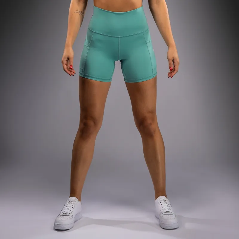 Venum Essential Women's Bike Shorts - Aqua Green