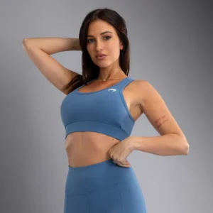 Venum Essential Women's Medium Impact Sports Bra - Storm Blue