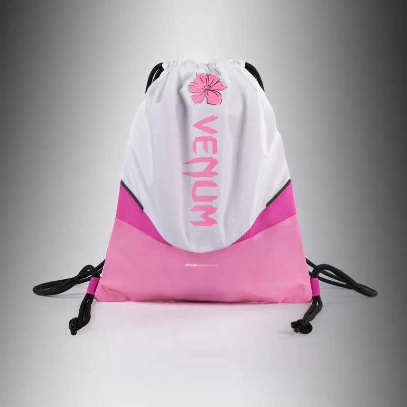Venum Evo 2 Flower Drawstring Bag (10-15L) - White/ Candy Pink