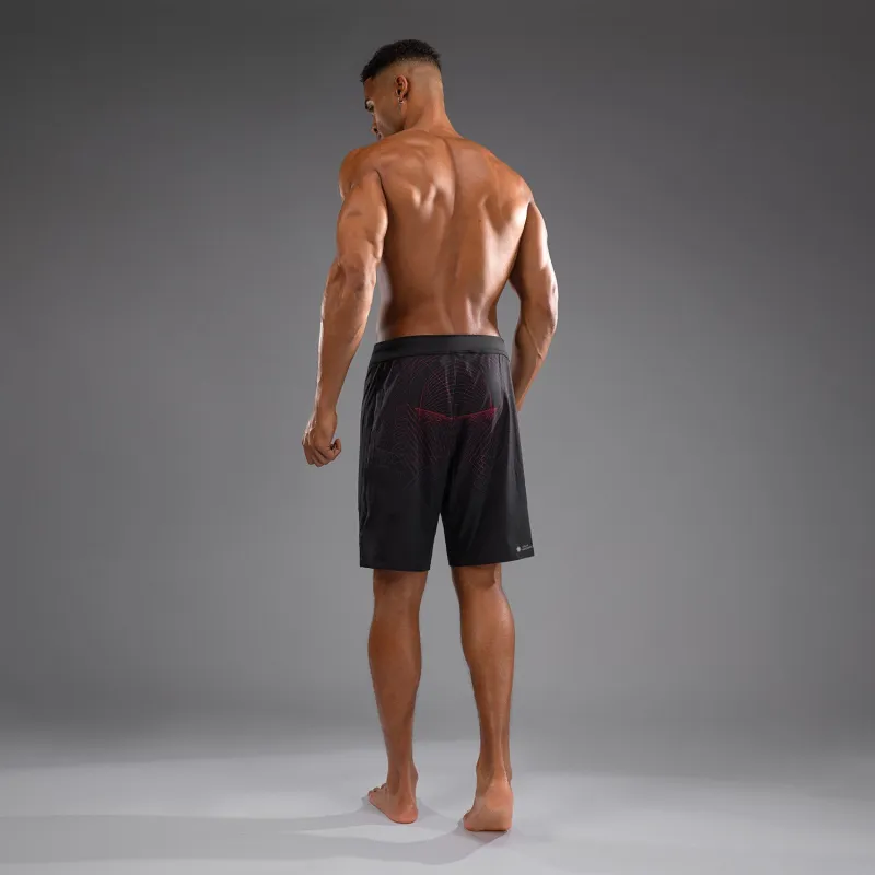 Venum G-Fit Air Men's Fight Shorts - Deep Black/Fire Red - Image 2