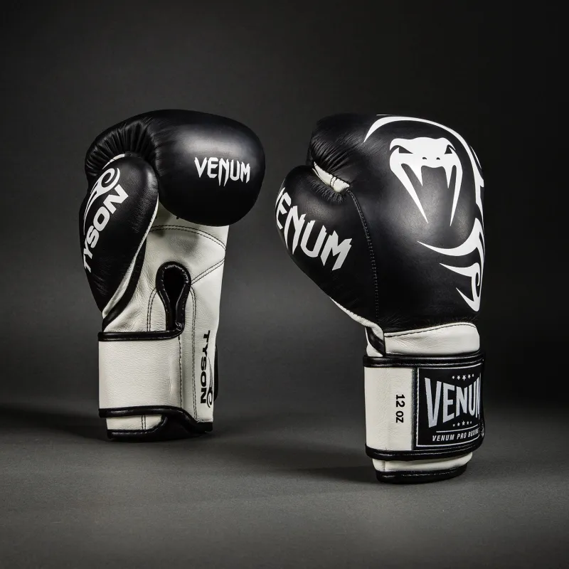 Venum Giant 2.0 Mike Tyson Pro Boxing Gloves - Deep Black/Optical White