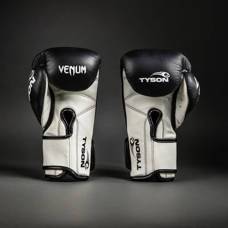 Venum Giant 2.0 Mike Tyson Pro Boxing Gloves - Deep Black/Optical White - Image 4