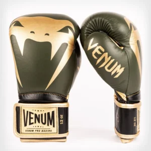 Venum Giant 2.0 Pro Boxing Gloves Velcro - Khaki/Gold