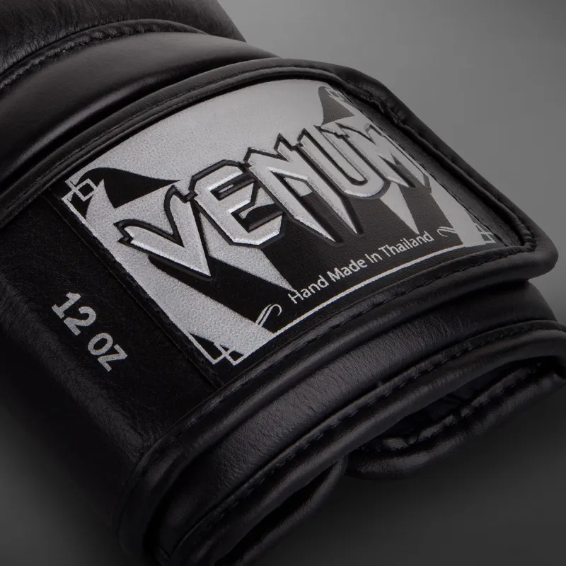 Venum Giant 3.0 Boxing Gloves - Nappa Leather - Black/Silver - Image 3