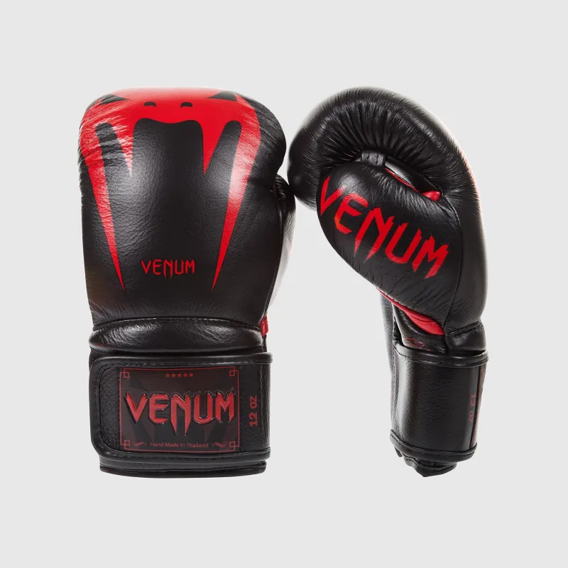 Venum Giant 3.0 Boxing Gloves - Nappa Leather Black Devil - Image 2