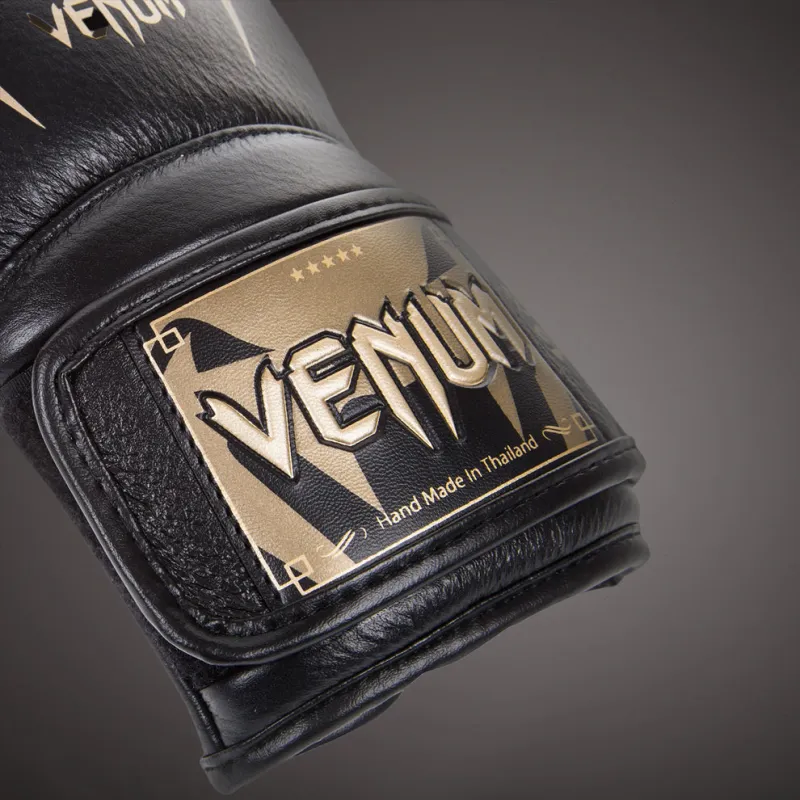 Venum Giant 3.0 Boxing Gloves - Nappa Leather Black Gold - Image 3