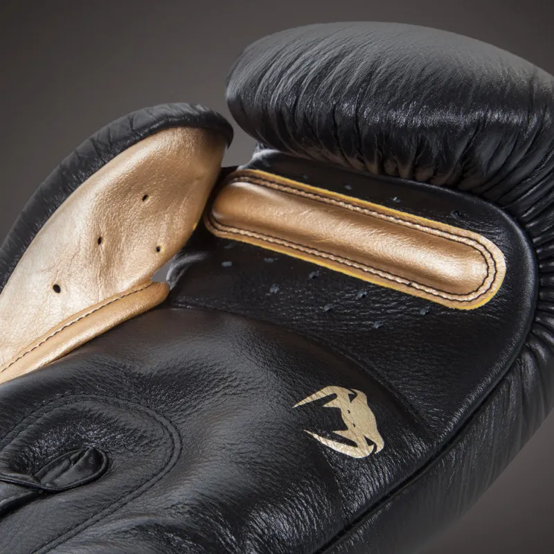 Venum Giant 3.0 Boxing Gloves - Nappa Leather Black Gold - Image 4