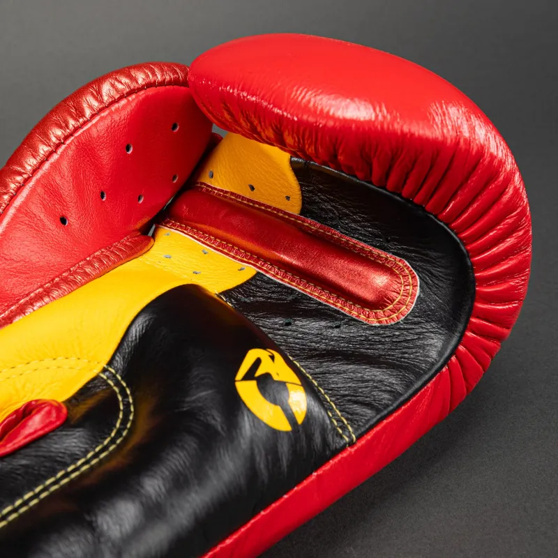 Venum Giant 3.0 Boxing Gloves - Red/Yellow/Gold - Image 5