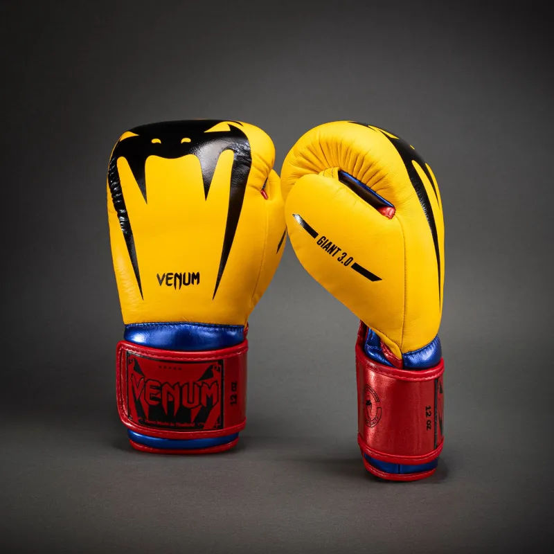 Venum Giant 3.0 Boxing Gloves - Yellow/Blue/Red - Image 2