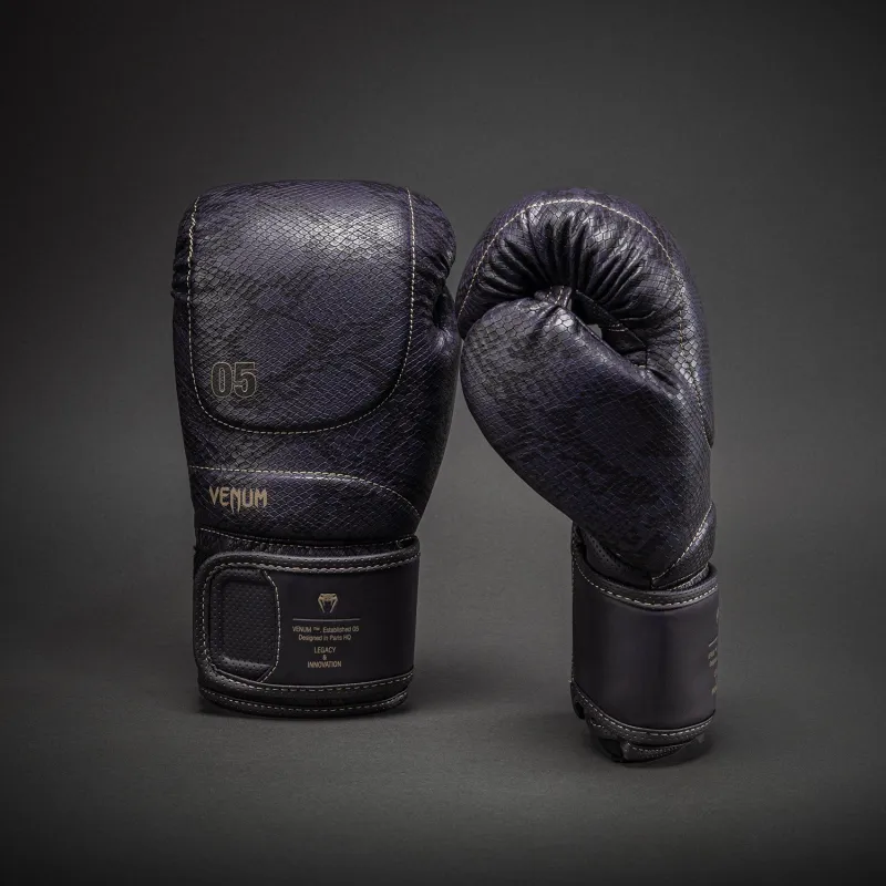Venum Impact Evo Scales Boxing Gloves - Dark Purple