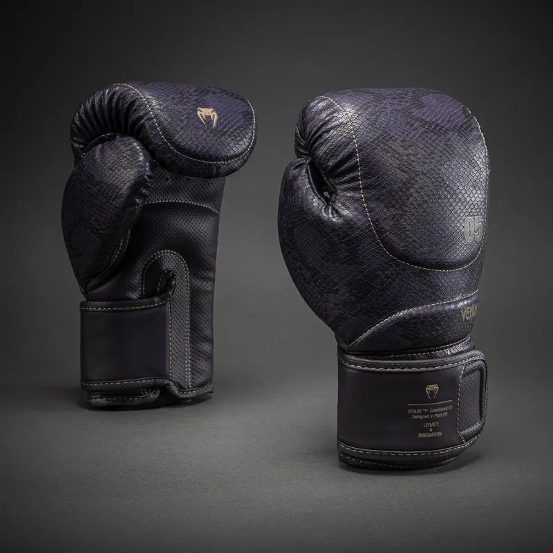 Venum Impact Evo Scales Boxing Gloves - Dark Purple - Image 2