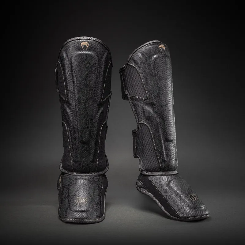 Venum Impact Evo Scales Shin Guards - Dark Grey - Image 2