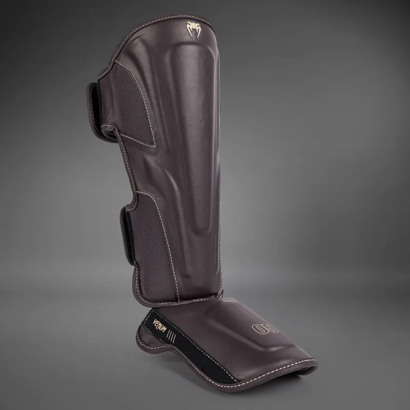 Venum Impact Evo Shin Guards - Chocolate - Image 3