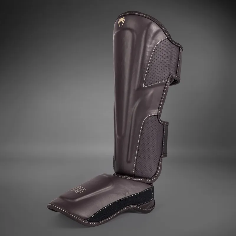 Venum Impact Evo Shin Guards - Chocolate - Image 4