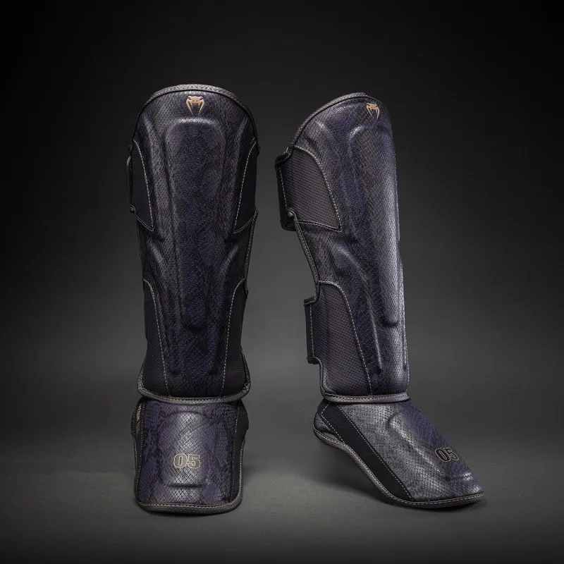 Venum Impact Evo Scales Shin Guards - Dark Purple
