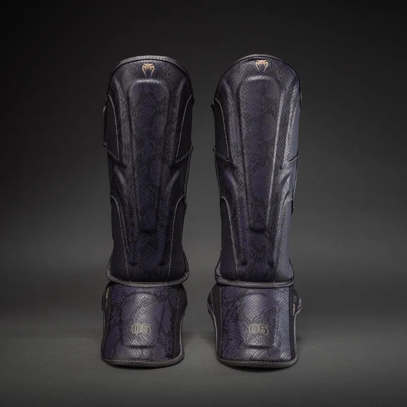 Venum Impact Evo Scales Shin Guards - Dark Purple - Image 2