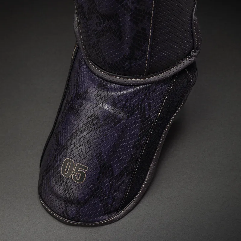 Venum Impact Evo Scales Shin Guards - Dark Purple - Image 3