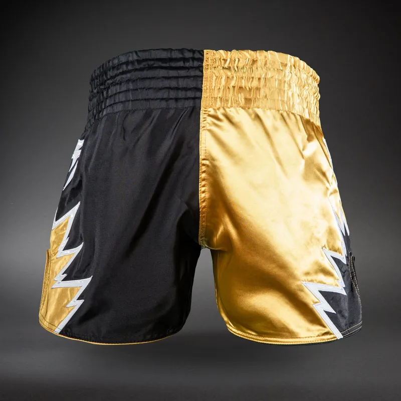 Venum Inferno 2.0 Muay Thai Shorts - Black/Gold - Image 4