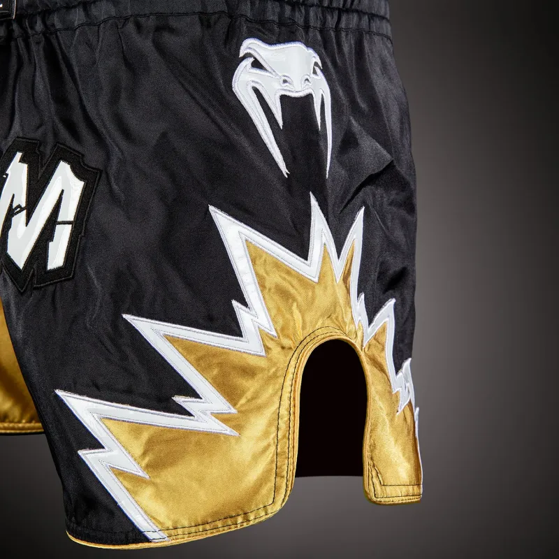 Venum Inferno 2.0 Muay Thai Shorts - Black/Gold - Image 5