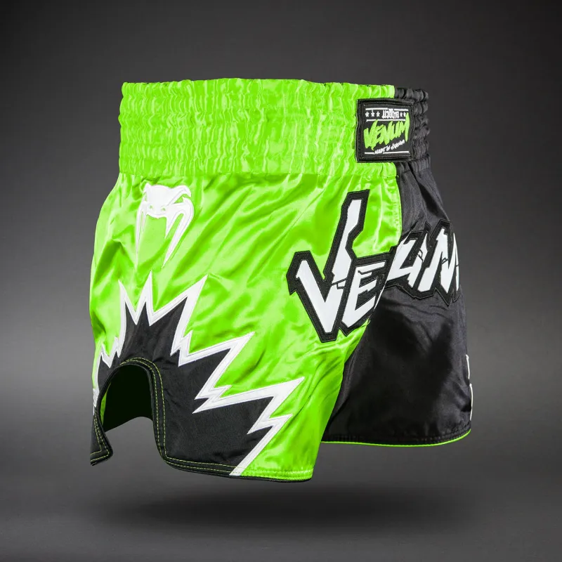 Venum Inferno 2.0 Muay Thai Shorts - Green/Black - Image 2