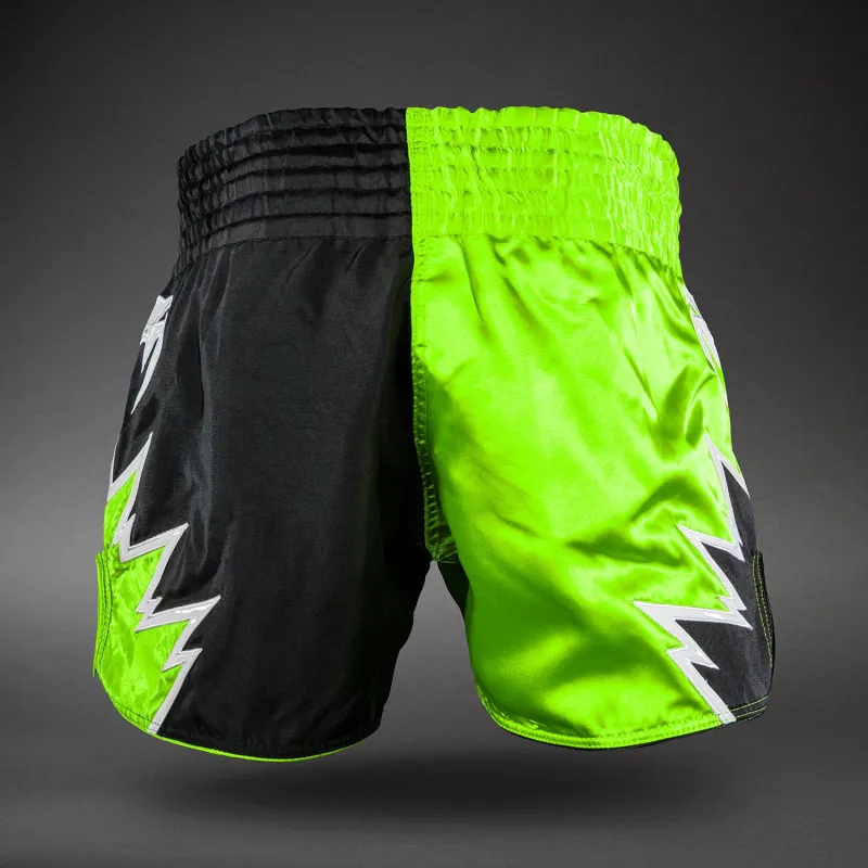Venum Inferno 2.0 Muay Thai Shorts - Green/Black - Image 4
